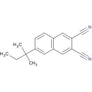 2,3-Naphthalenedicarbonitrile, 6-(1,1-dimethylpropyl)- molecular structure