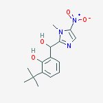 2-TERT-BUTYL-6-[HYDROXY(1-METHYL-5-NITRO-1H-IMIDAZOL-2-YL)METHYL]PHENOL molecular structure