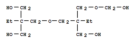 2-ethyl-2-[[2-[(hydroxymethoxy)methyl]-2-(hydroxymethyl)butoxy]methyl]propane-1,3-diol molecular structure