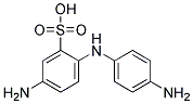 Benzenesulfonic acid, 5-amino-2-[(4-aminophenyl)amino]-, diazotized, coupled with 5,5-[oxybis[(5-hydroxy-3,1-phenylene)oxy]]bis[1,3-benzenediol], sodium salt molecular structure