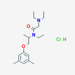 2-(DIETHYLAMINO)-N-ETHYL-N-(1-(3,5-XYLYLOXY)-2-PROPYL)ACETAMIDE HCL