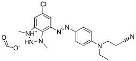6-chloro-4-[[4-[(2-cyanoethyl)ethylamino]phenyl]azo]-1,3-dimethyl-1H-benzotriazolium formate