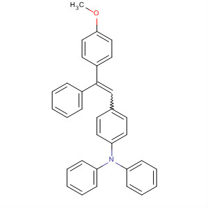Benzenamine, 4-[2-(4-methoxyphenyl)-2-phenylethenyl]-N,N-diphenyl- molecular structure