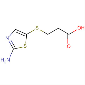 Propanoic acid, 3-[(2-amino-5-thiazolyl)thio]- molecular structure