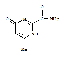 2-PYRIMIDINECARBOXAMIDE,4-HYDROXY-6-METHYL- molecular structure