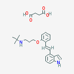 Butanedioic Acid;n-[3-[2-[(e)-2-(1h-indol-4-yl)ethenyl]phenoxy]propyl]-2-methylpropan-2-amine