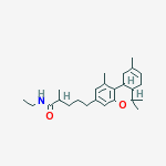 N-ethyl-17-methyl-delta(8)-tetrahydrocannabinol-18-oic amide molecular structure